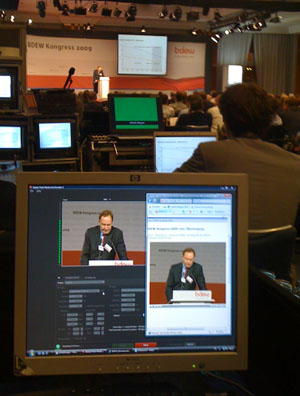 Videokonferenzen und Konferenzstreaming veranstalten ▫▪▪| IT-Event |▪▪▫ Bundesweite Vermietung von Computern und Moderationsbedarf